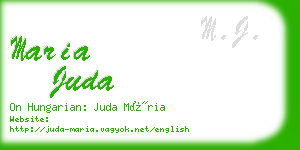 maria juda business card